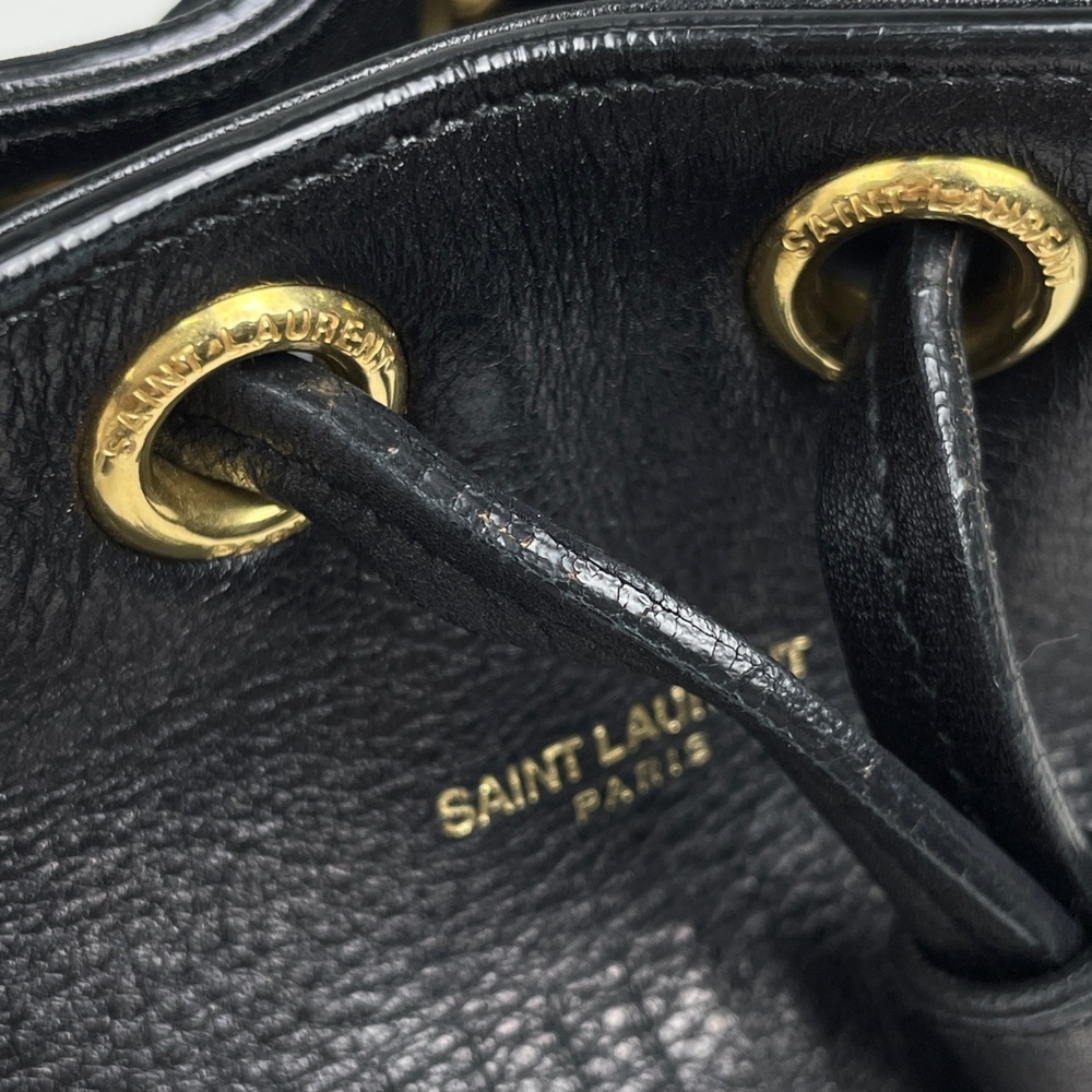 Saint Laurent Emmanuel Handbag, Logo, 2-Way Shoulder Bag, Fringe, Drawstring ... - Picture 4 of 9